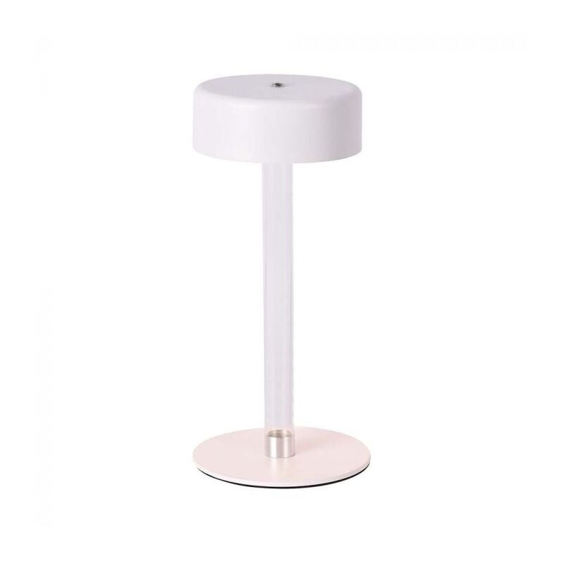 foto del prodotto v tac vt 7567 lampada led da tavolo 3w cct 3in1 colore bianco e trasparente ricaricabile con usb c touch dimmerabile 120x225mm 10571