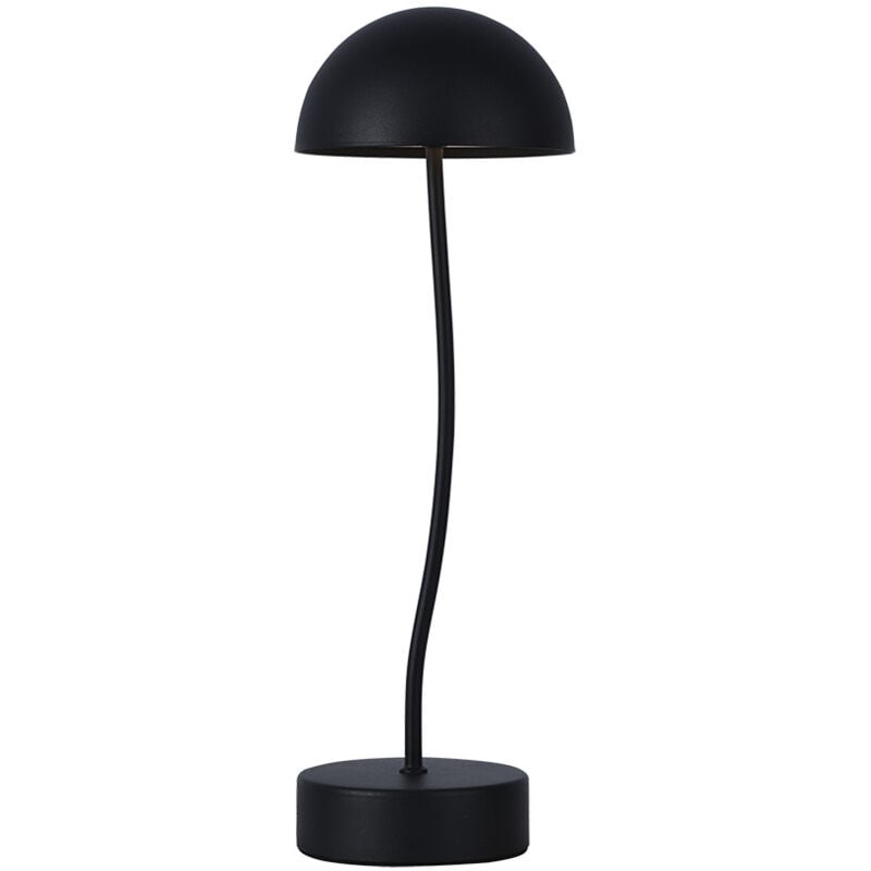 foto del prodotto v tac vt 7574 lampada da tavolo led ricaricabile 3w colore nero a batteria con usb c touch dimmerabile 3000k 23093