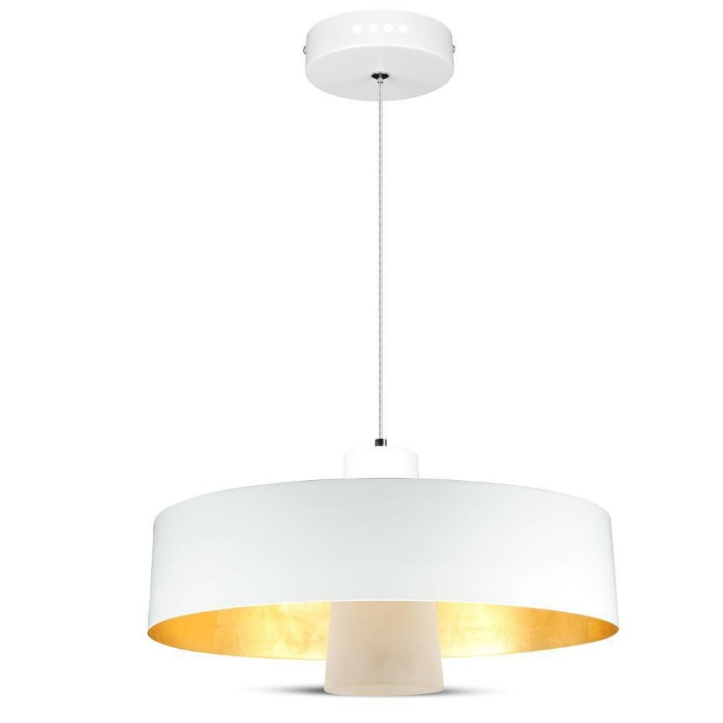 foto del prodotto v tac vt 7666 lampadario a sospensione led 7w campana colore bianco sku 3933