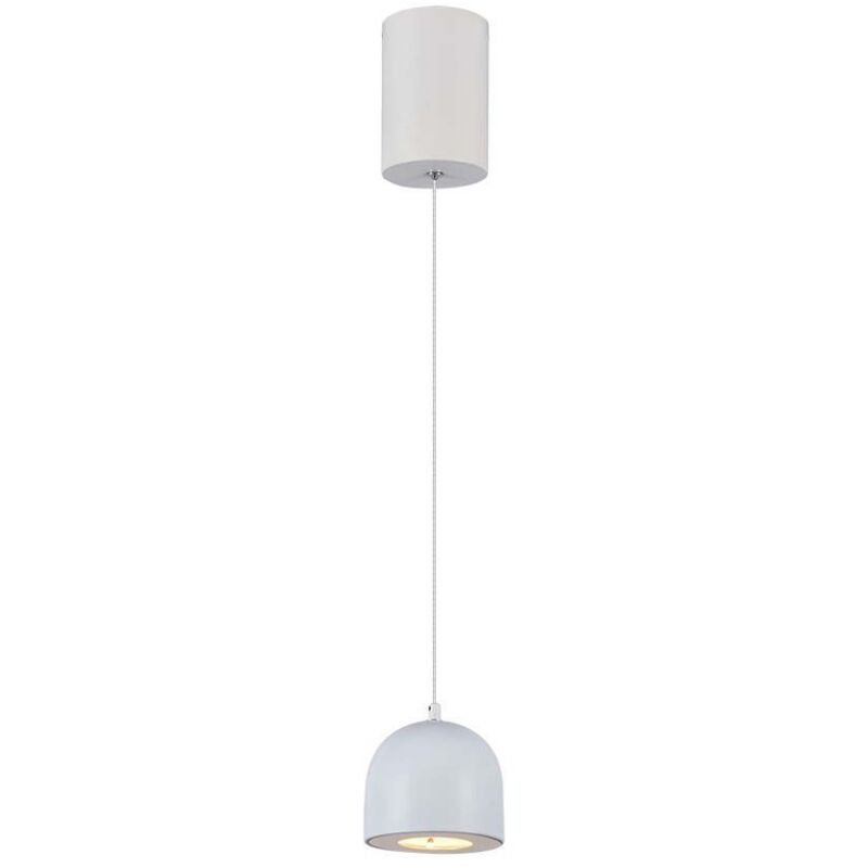foto del prodotto v tac vt 7795 lampadario led 8.5w a sospensione forma cilindro in metallo grigio chiaro accensione touch 1016cm regolabile 3000k 7995