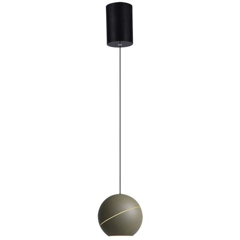 foto del prodotto v tac vt 7797 lampadario led 8.5w a sospensione forma campana in metallo colore champagne accensione touch d12cm altezza regolabile 3000k 8003