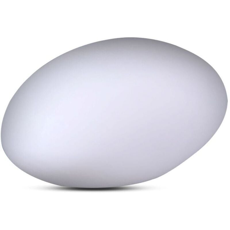 foto del prodotto v tac vt 7802 lampada led da terra pietra arrotondata light multicolor rgb batteria ricaricabile ip67 con telecomando sku 40151