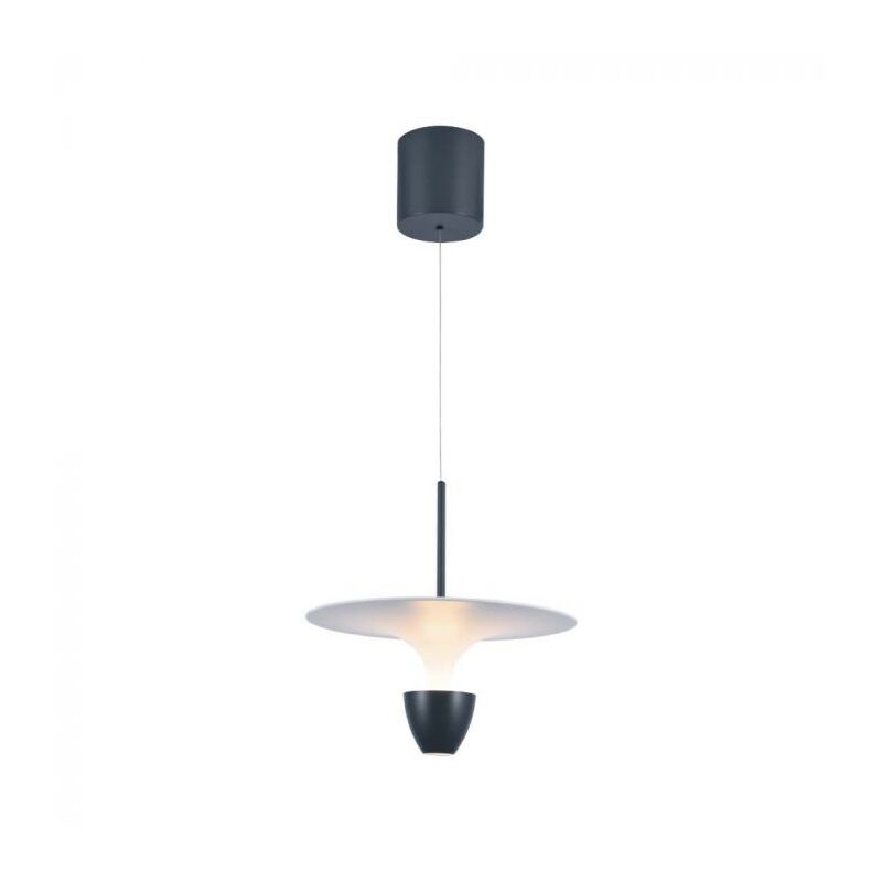 foto del prodotto v tac vt 7832 lampadario led 9w altezza regolabile design moderno 173cm colore bianco grigio luce 3000k 23103