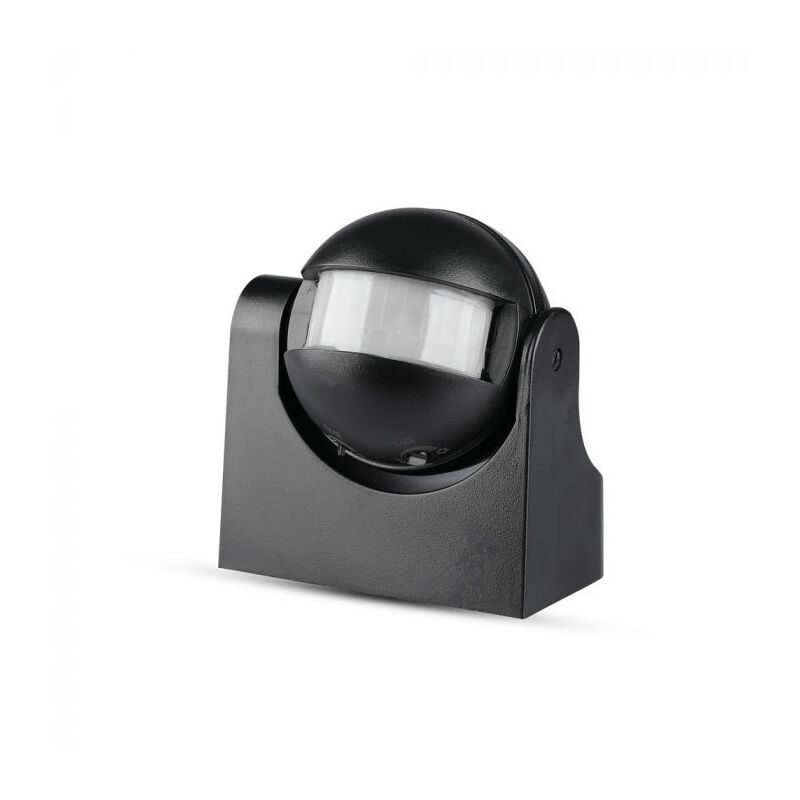 foto del prodotto v tac vt 8003 sensore di movimento infrarossi crepuscolare a parete 180 montaggio a plafone colore nero sku 5077