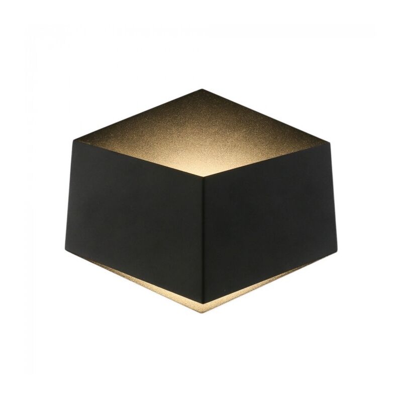 foto del prodotto v tac vt 803 lampada led 3w da parete alluminio nero wall light bianco caldo 3000k ip20 sku 8346