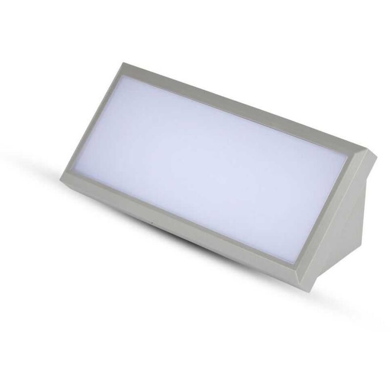 foto del prodotto v tac vt 8054 lampada led da parete 12w applique da muro luce soffusa rettangolare da esterno ip65 luce bianco caldo 3000k 218233