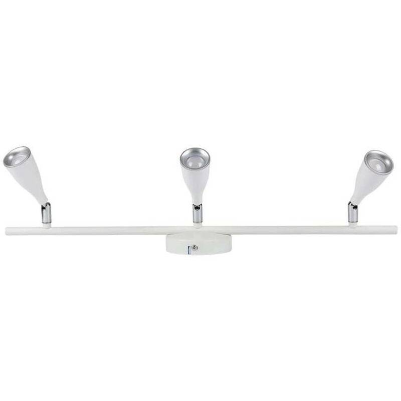 foto del prodotto v tac vt 813 lampada led 14w orientabile faretto da parete bianco tripla testa luce bianco caldo 3000k sku 218270