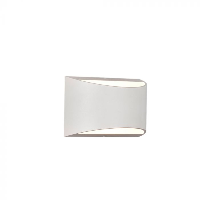 foto del prodotto v tac vt 815 applique lampada da muro wall light bianca con doppio led cob 10w sku 8683