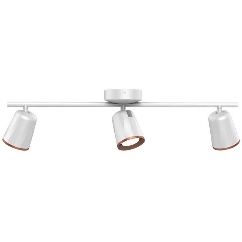foto del prodotto v tac vt 818 lampada led 15w triplo faretto da parete bianco orientabile lampadario luce bianco caldo 3000k sku 218258