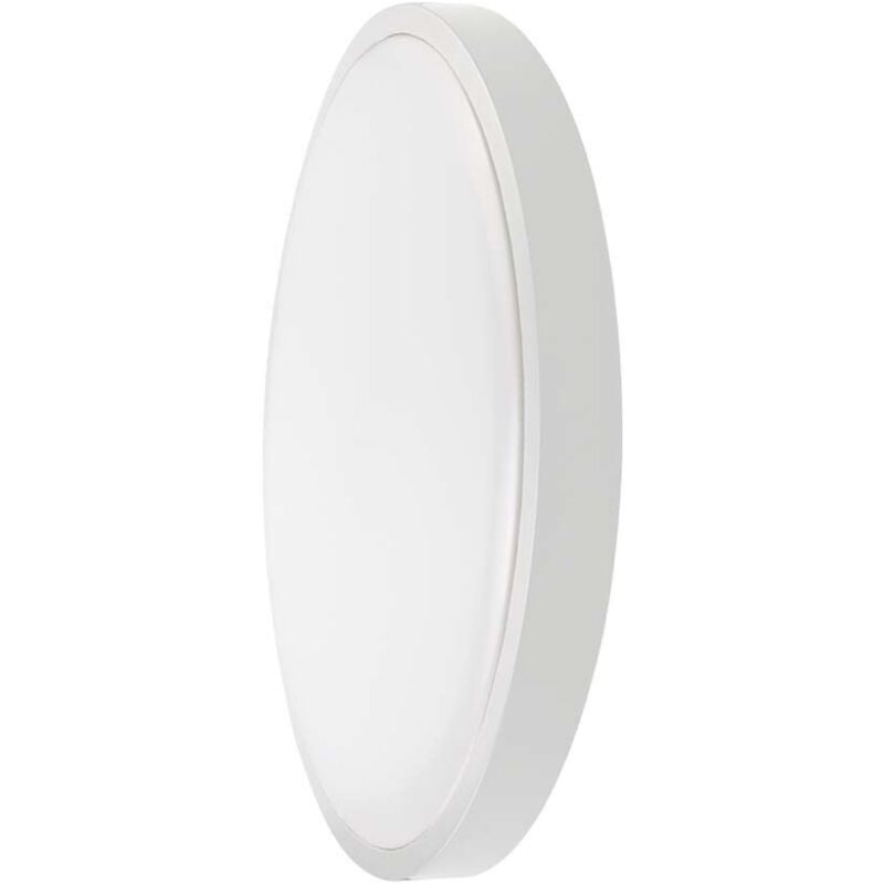 foto del prodotto v-tac vt-8624 plafoniera led rotonda cornice bianca, 24w, bianco naturale, ip44, 4000k - 76191