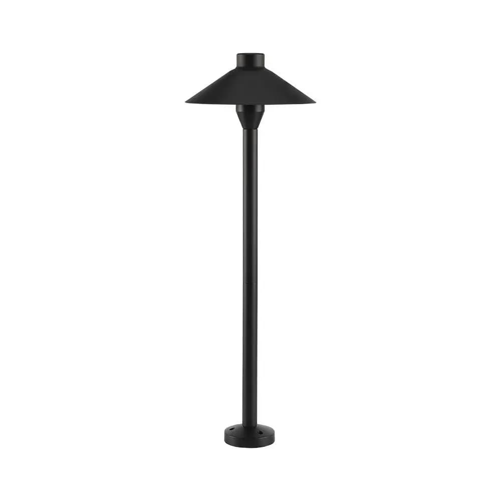 foto del prodotto v tac vt 907 lampada led da giardino 7w chip samsung fissaggio a terra 2in1 base picchetto corpo nero in alluminio ip65 bianco freddo 6000k sku 20318 sku 20316