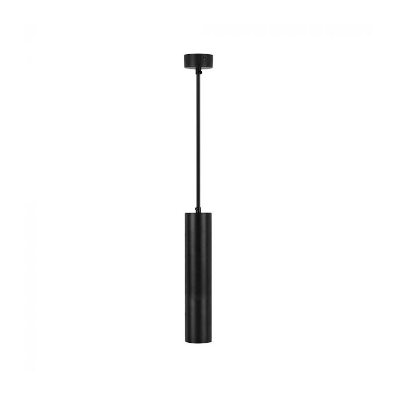 foto del prodotto v tac vt 976 lampadario led portafaretto pendente a sospensione gu10 in alluminio nero sku 6686
