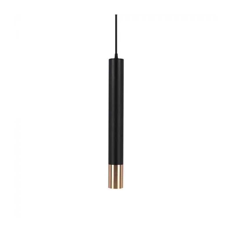 foto del prodotto v tac vt 977 lampadario led portafaretto pendente a sospensione gu10 in alluminio nero e oro 60500mm sku 6689