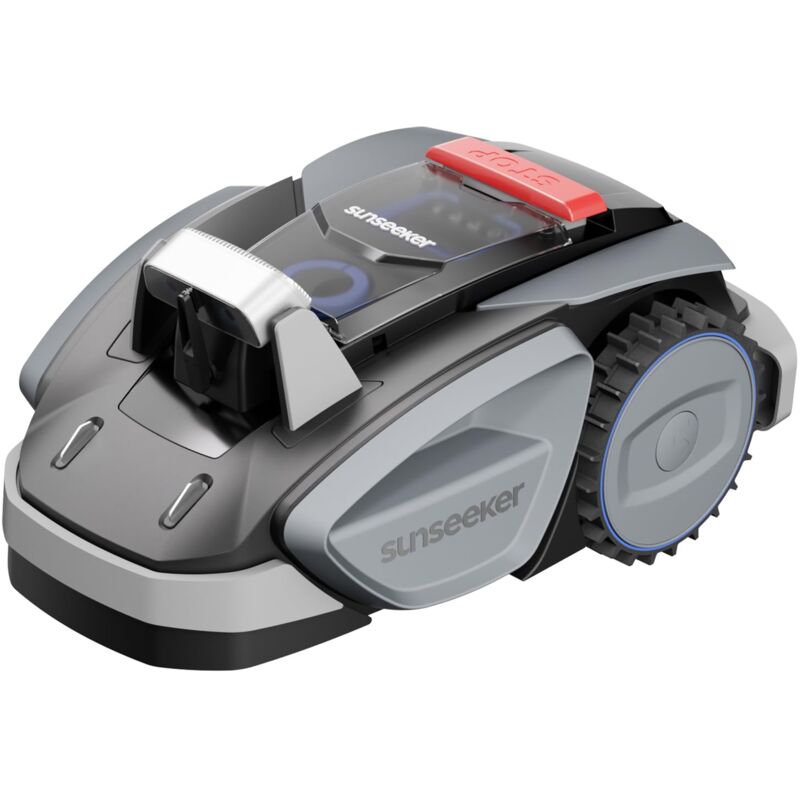 foto del prodotto v3 plus robot tagliaerba senza filo perimetrale 1000 m , vision ai, doppio occhio, pendenza 42 , controllo tramite app, tagliaerba con un solo clic