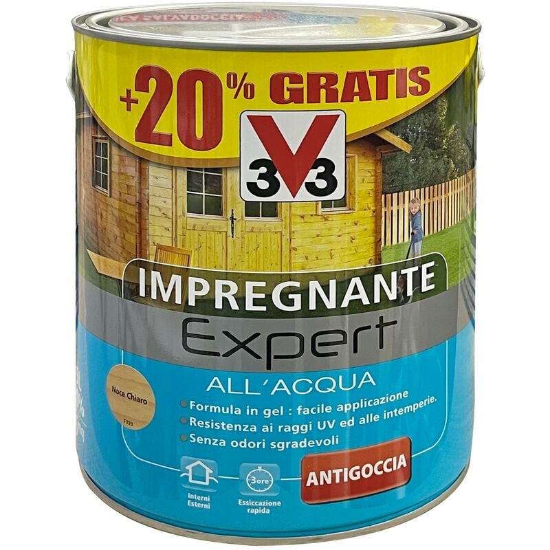 foto del prodotto v33 impregnante acqua incolore litri 3