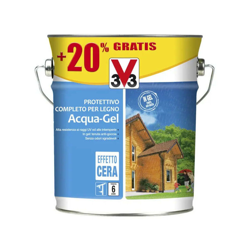 foto del prodotto v33 impregnante cera acqua incolore litri 3
