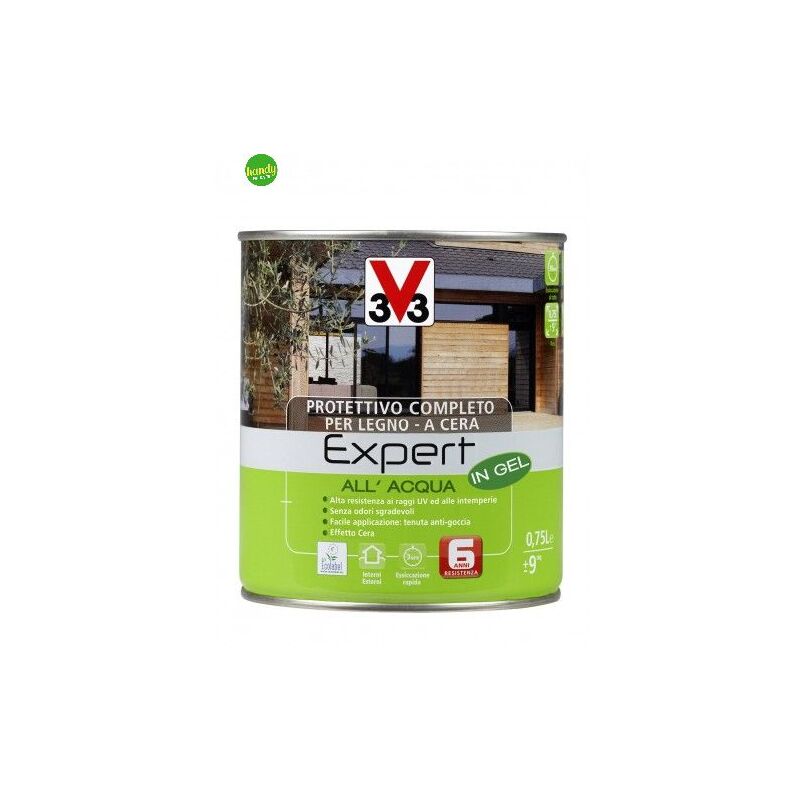 foto del prodotto v33 protettivo ad acqua lt 2,50 expert castagno chiaro