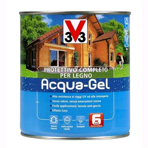 foto del prodotto v33 protettivo completo legno acqua gel colore douglas 5 litri