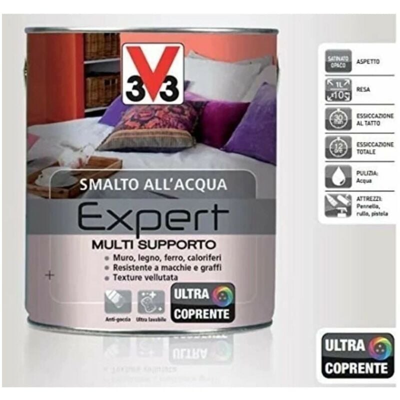 foto del prodotto v33 smalto acqua expert multisupporto 0.125 nero