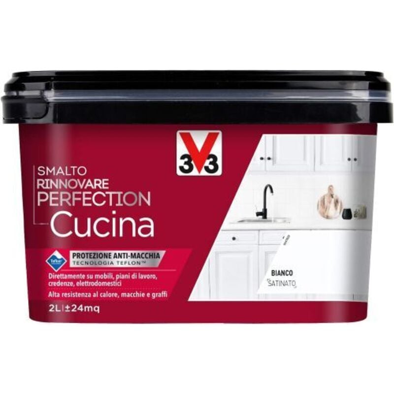 foto del prodotto v33 - smalto cucina lt.2 bianco satinato