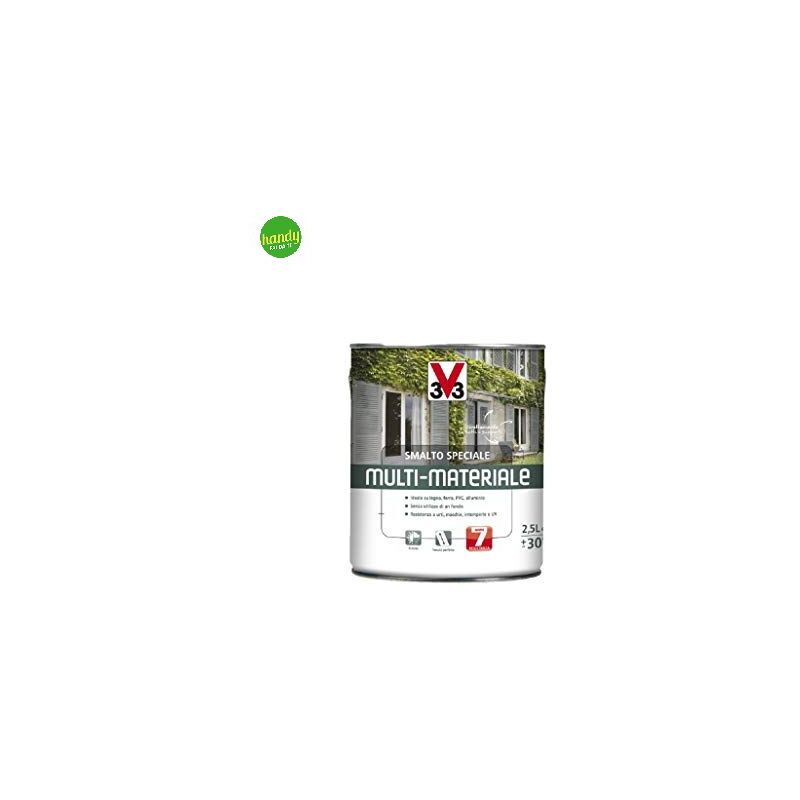 foto del prodotto v33 smalto multimateriale 4 in 1 lt 0,50 antracite micaceo