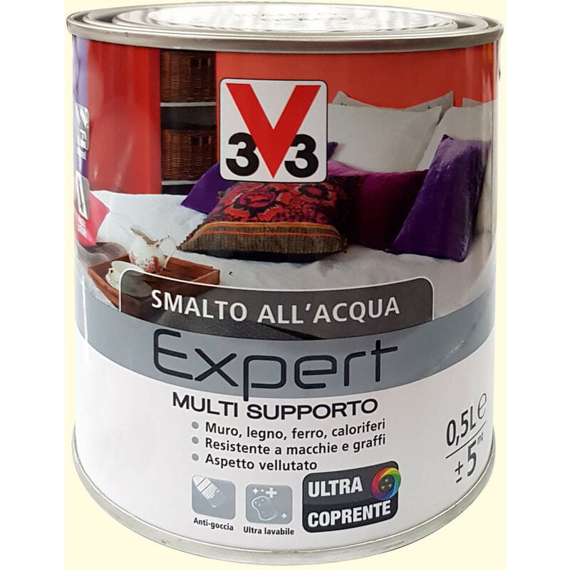 foto del prodotto v33 smalto multisupporto bianco avorio lt.2,5