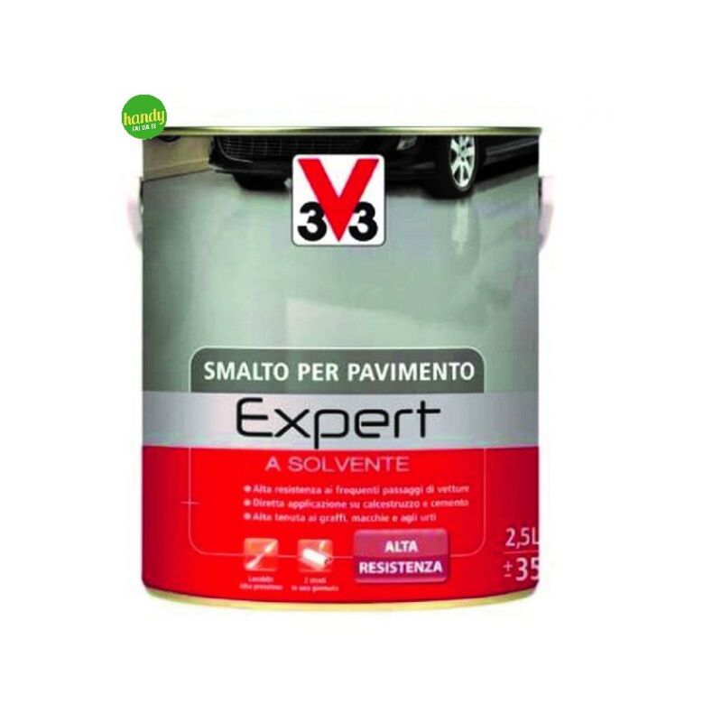 foto del prodotto v33 smalto per pavimento a solvente lt 2,50 ghiaccio