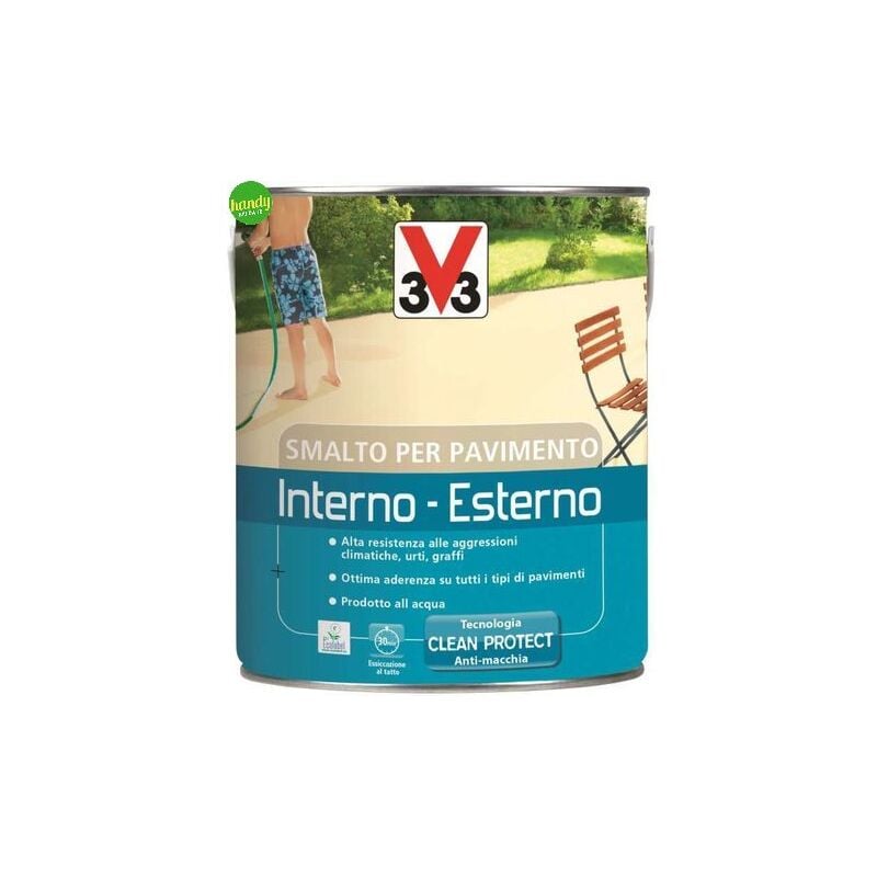 foto del prodotto v33 smalto per pavimento interno e esterno lt 0,50 mattone