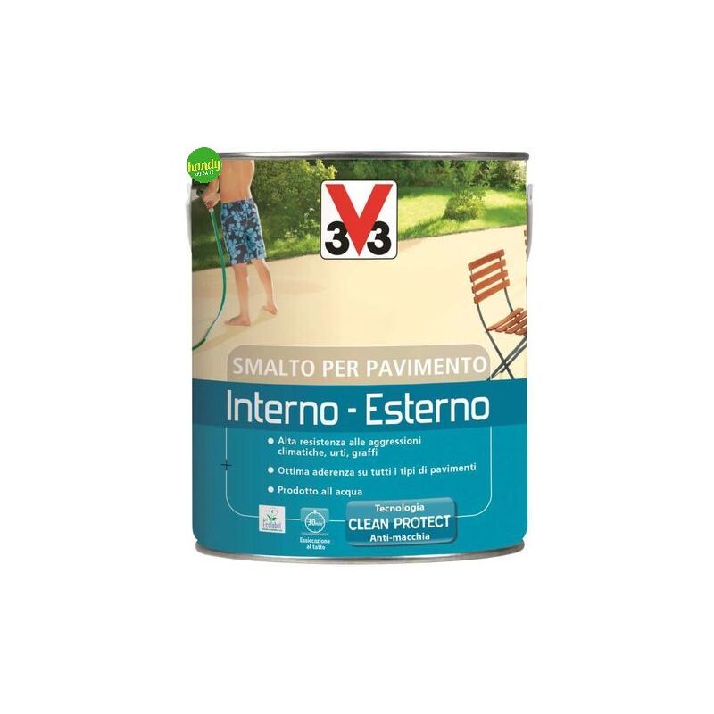 foto del prodotto v33 smalto per pavimento interno e esterno lt 2,50 mattone