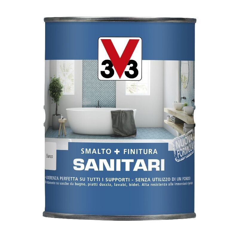 foto del prodotto v33 smalto per sanitari bianco 500ml finitura