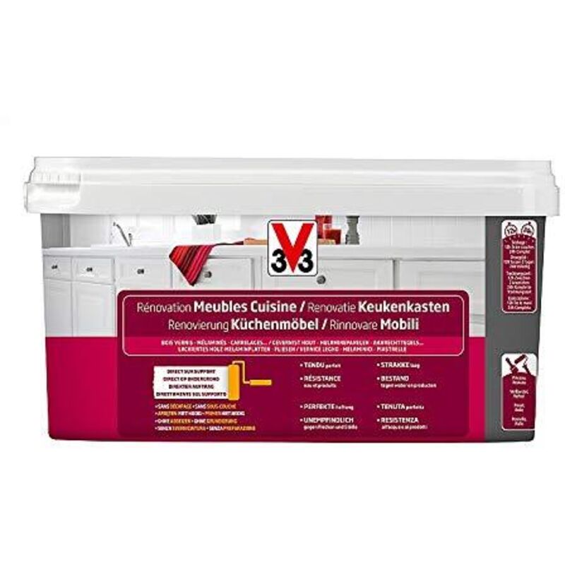 foto del prodotto v33 smalto rinnovare mobili colore assenzio satinato 2 lt