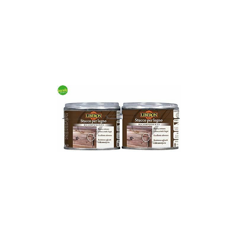foto del prodotto v33 stucco liberon per legno bicomponente noce scuro ml.200