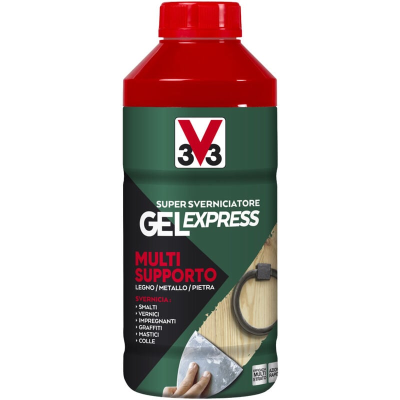 foto del prodotto v33 sverniciatore gel express multisupporto 1 lt legno, metallo, pietra