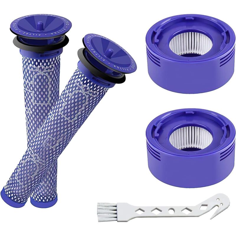 foto del prodotto v7 v8 filter f r dyson, 4er pack ersatzfilter, 2 hepa nachfilter, 2 vorfilter, ersatzteile