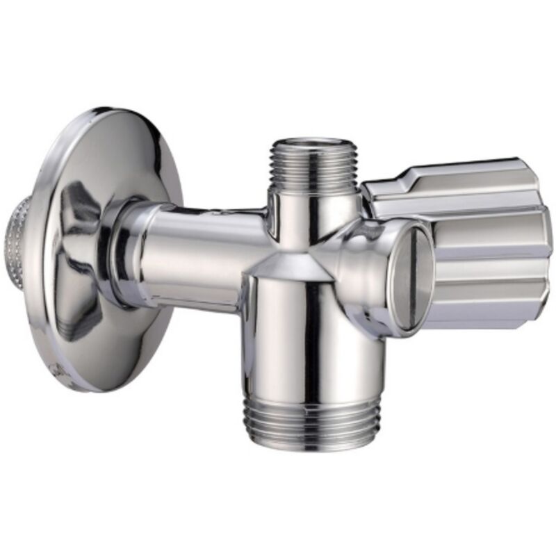 foto del prodotto va albertoni rubinetto combinato per lavatrice cromato 1 2x3 8x3 4 1 2 x 3 8 x 3 4 con doppio filtraggio e chiusura