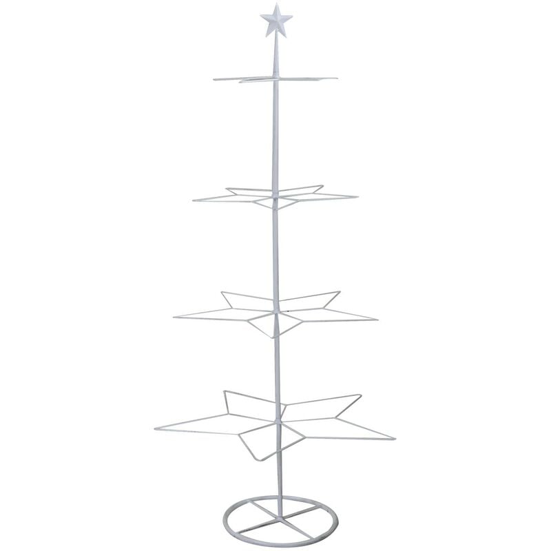 foto del prodotto vacchetti albero espositore ferro bianco cm57x55h123