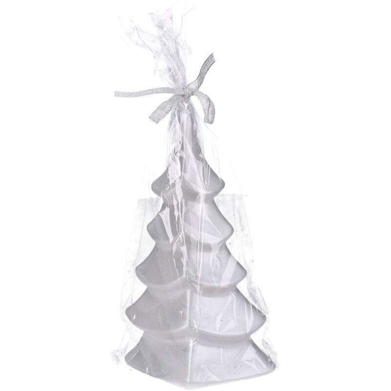 foto del prodotto vacchetti candela albero natale paraffina argento regalo decorazione addobbo
