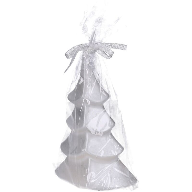 foto del prodotto vacchetti candela albero natale paraffina argento regalo decorazione addobbo