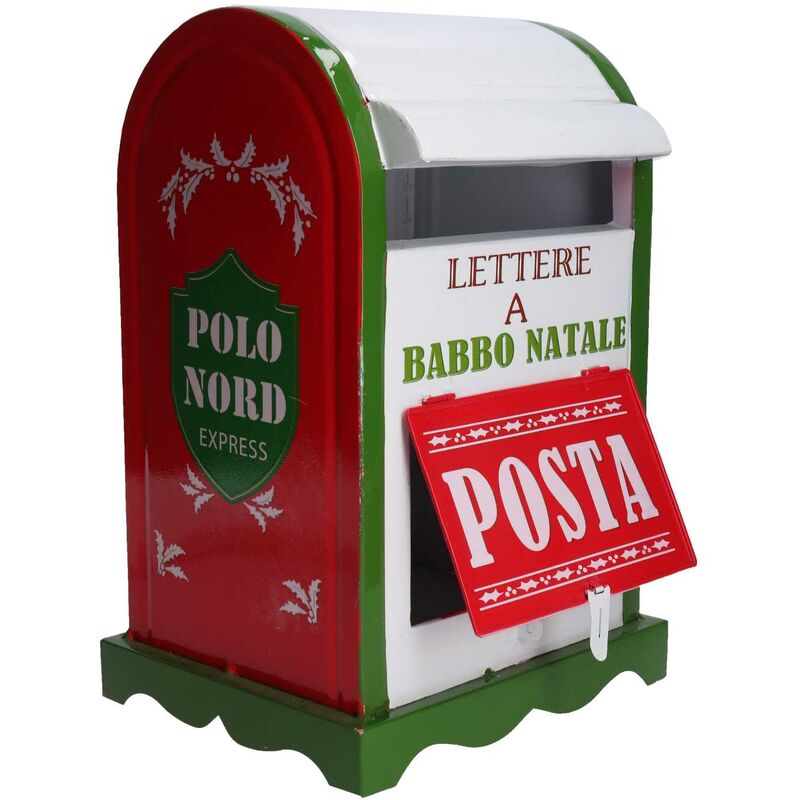 foto del prodotto vacchetti cassetta posta metallo verde bianco nbd 9062 cm20x22,5h33
