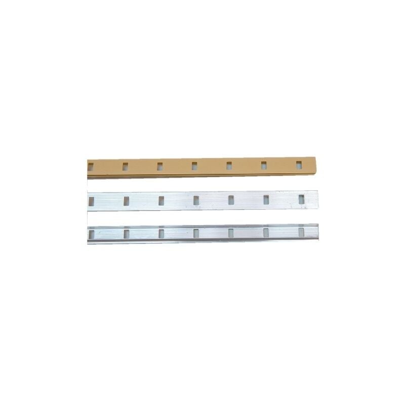 foto del prodotto vachette cremagliera in alluminio per montaggio a parete 1340 argento anodizzato l.2 m 290902