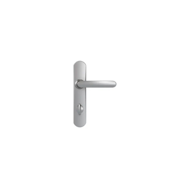 foto del prodotto vachette maniglie delle porte con piastra di bloccaggio, interasse 165 mm, cromato a specchio