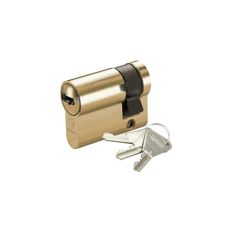 foto del prodotto vachette mezzo cilindro in ottone per porta di garage 30x10