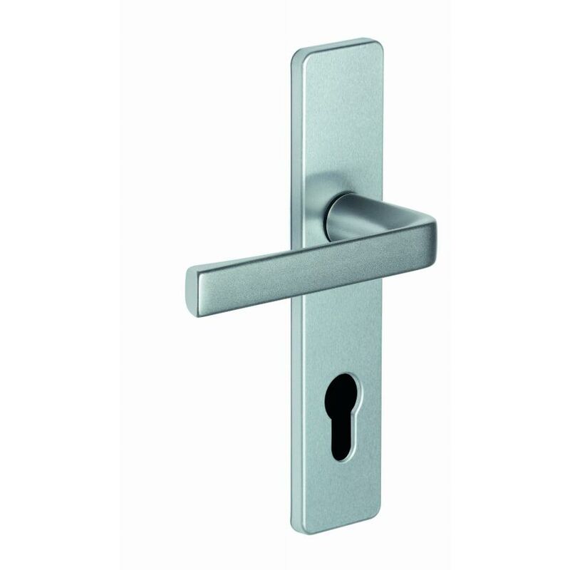 foto del prodotto vachette set kaza piastra 190 x 42 mm distanza di montaggio 165 mm argento 1364 6329 chiave i