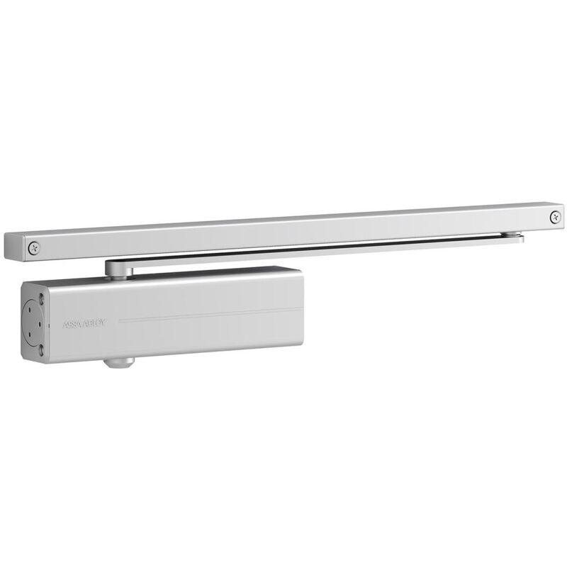 foto del prodotto vachette tesa assa abloy dc135 dev1, chiudiporta per guida scorrevole, argento