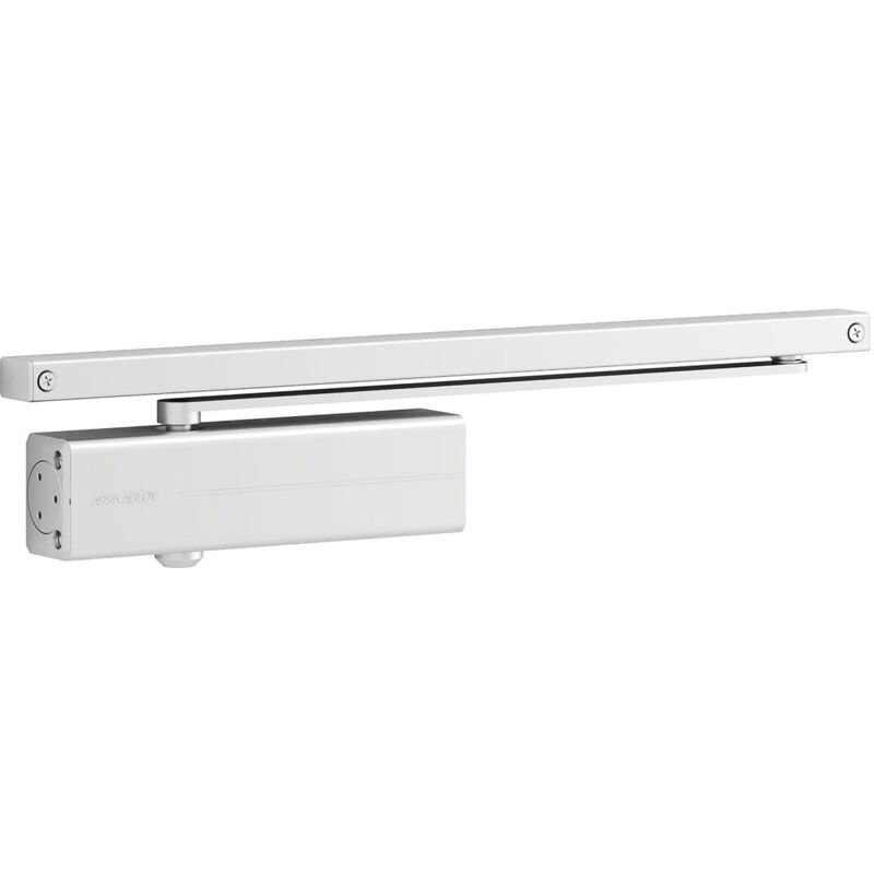 foto del prodotto vachette yale dc135 d9016 chiudiporta con guida scorrevole per porte, blanco, dc135