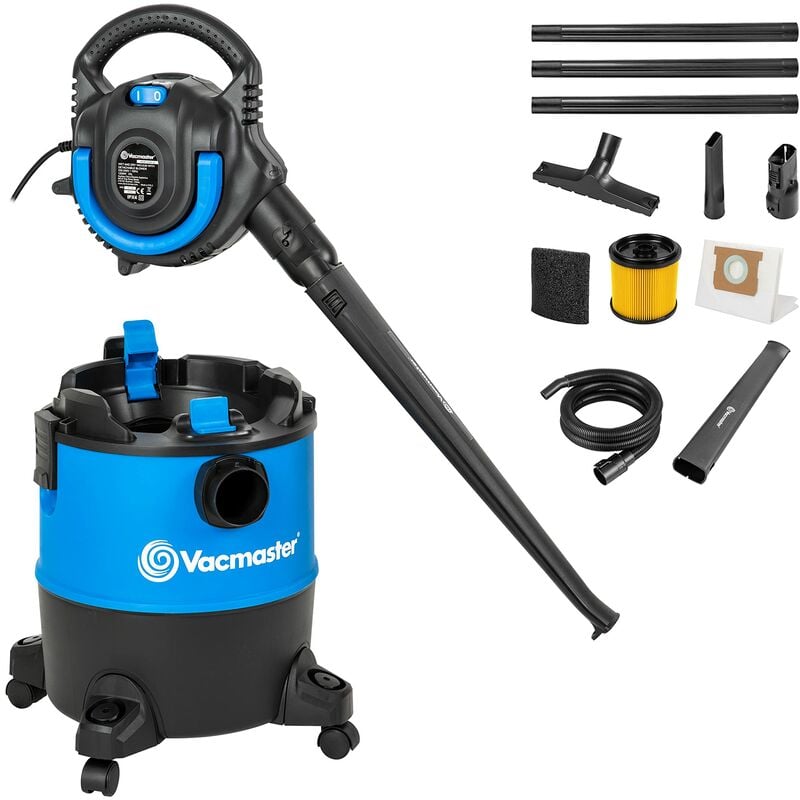 foto del prodotto vacmaster vbvb1223pf secco e bagnato, aspirapolvere liquidi e solidi,1200w 23l,soffiatore estraibile,per casa, auto e giardino