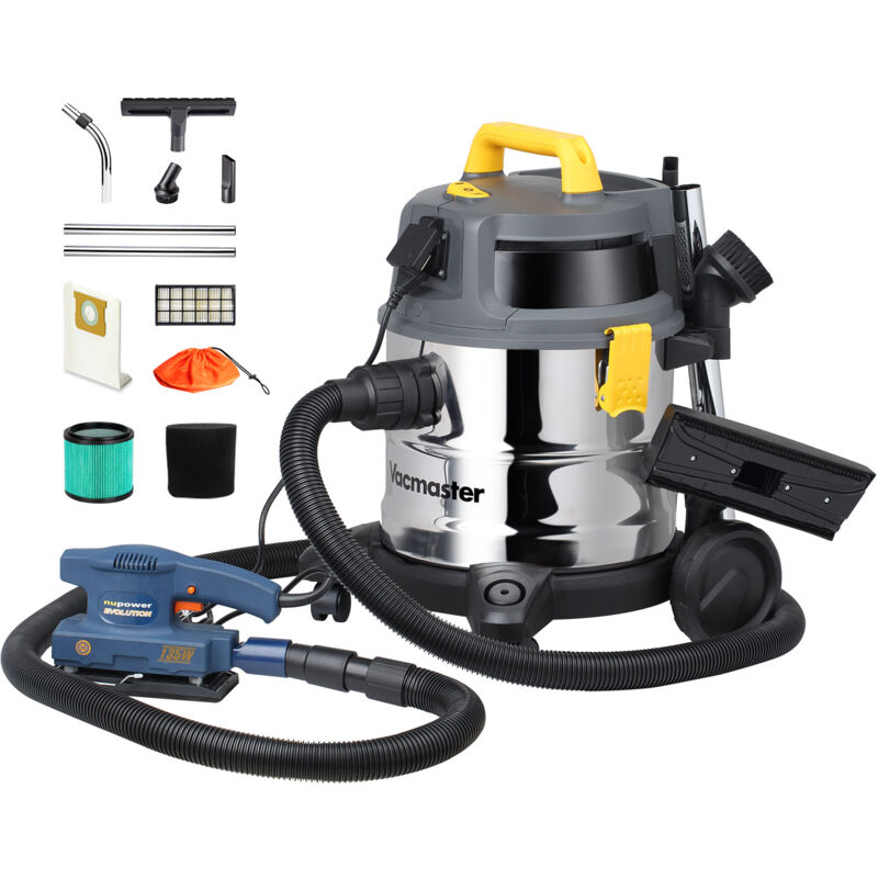 foto del prodotto vacmaster vk1620swc 1600w 20l aspiratori solidi e liquidi industriale aspirapolvere con hepa 13 filtrazione