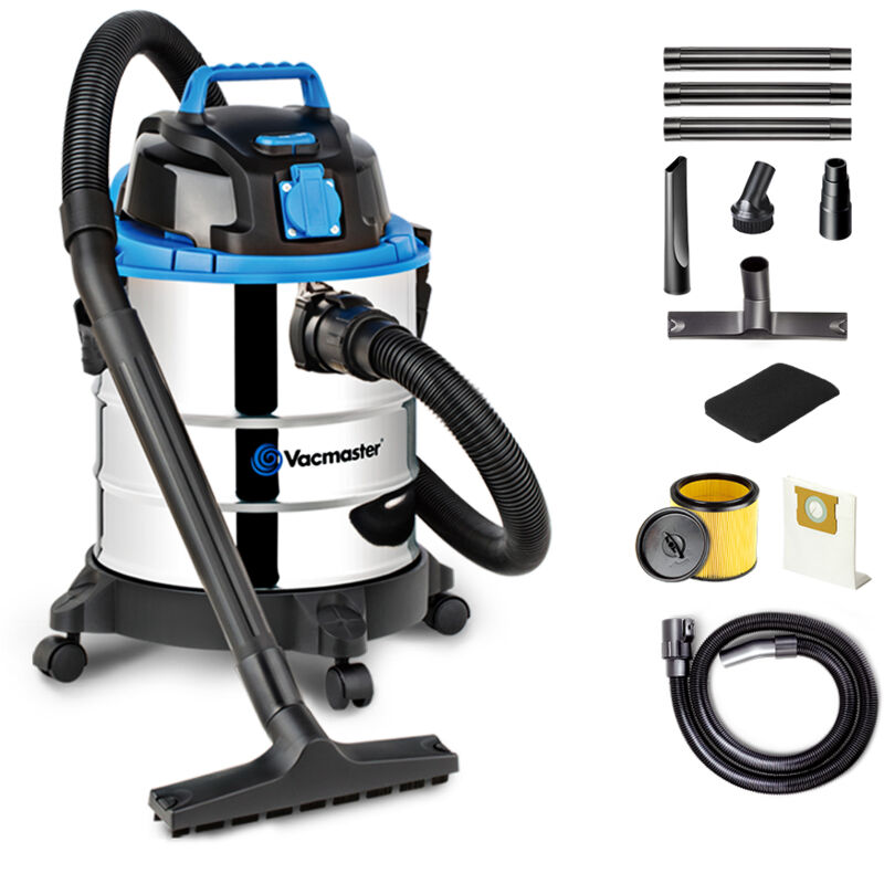 foto del prodotto vacmaster vq1220sc aspiratori solidi e liquidi, inossidabile, secco e bagnato, bidone aspira solidi e liquidi aspirapolvere aspiratori industriali