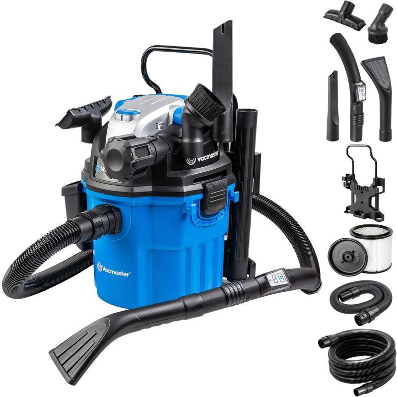 foto del prodotto vacmaster vwm1518r 1500w 18l aspiratori liquidi solidi,bidone aspiratutto professionale,per casa cucina moquette auto giardino le foglie