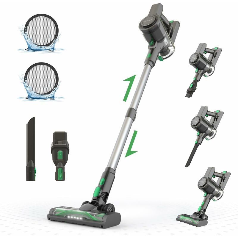 foto del prodotto vactidy v9 aspirapolvere senza fili,30000pa 4 in 1 scopa elettrica senza fili,250w motore brushless con batteria rimovibile,45 minuti autonomia per